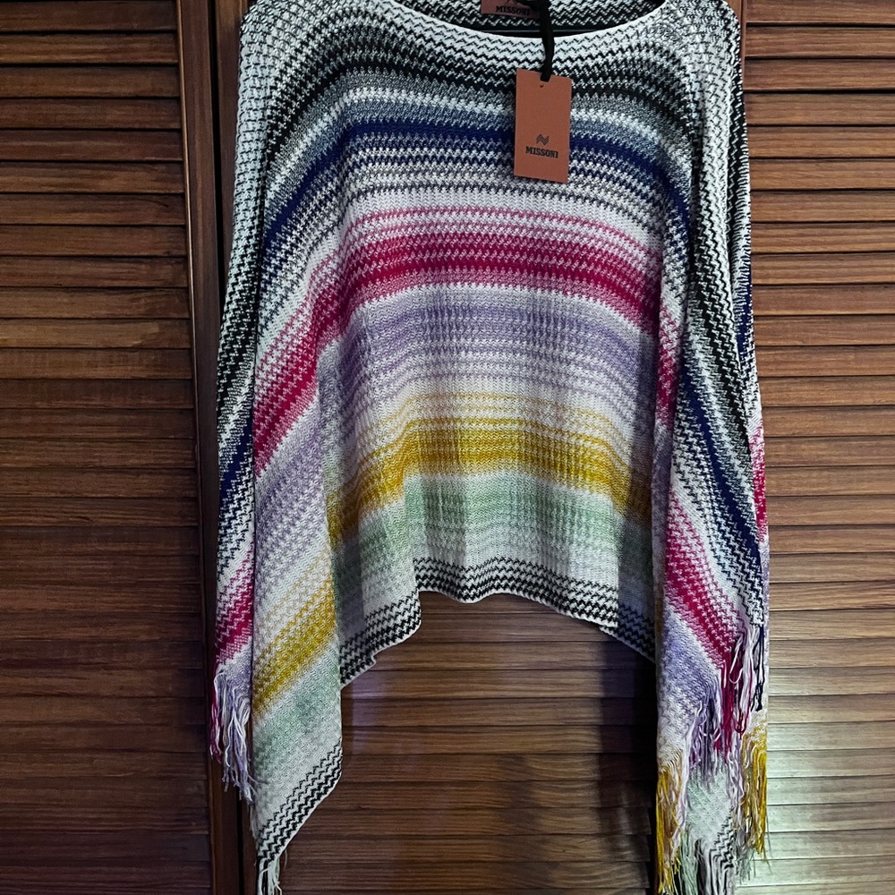 NWT Missoni poncho- unique and stylish